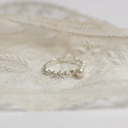 aanschijfring witte parel